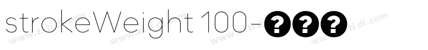 strokeWeight 100字体转换